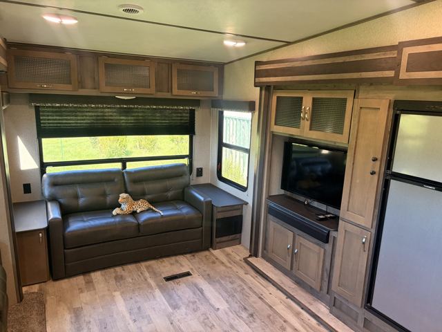 Sofa and entertainment centre