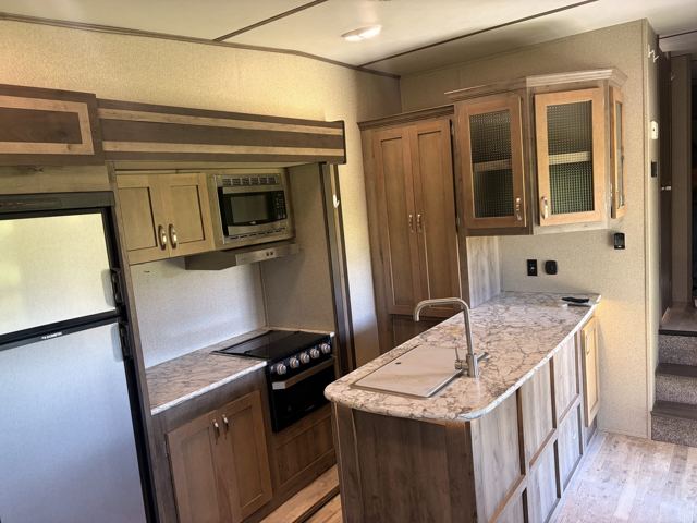 Kitchen island and pantry